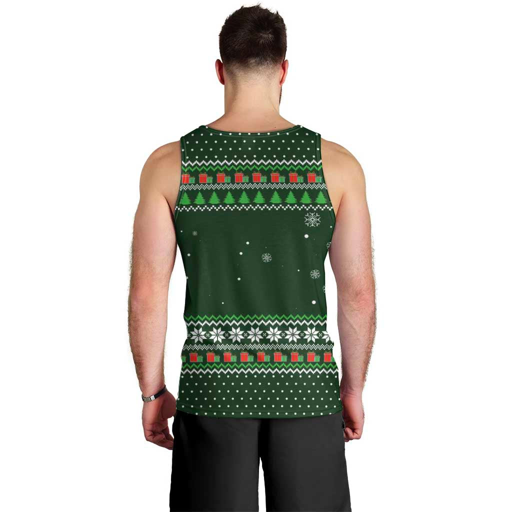Ight Imma Head Out Santa Funny Christmas Christmas Men Tank Top Xmas Holiday Patterns - Wonder Print Shop