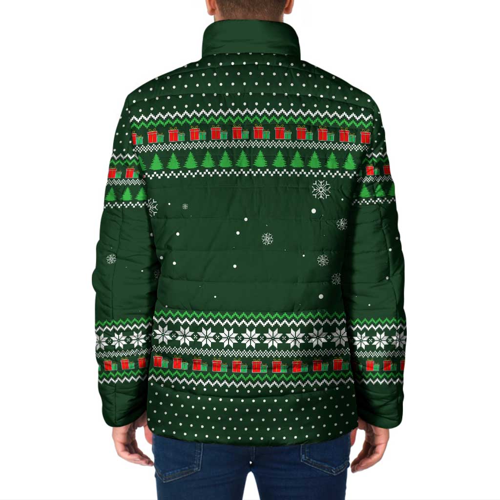 Ight Imma Head Out Santa Funny Christmas Christmas Padded Jacket Xmas Holiday Patterns - Wonder Print Shop