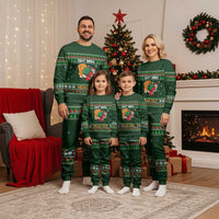 Ight Imma Head Out Santa Funny Christmas Christmas Pajama Set Xmas Holiday Patterns - Wonder Print Shop