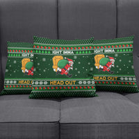 Ight Imma Head Out Santa Funny Christmas Christmas Pillow Cover Xmas Holiday Patterns - Wonder Print Shop