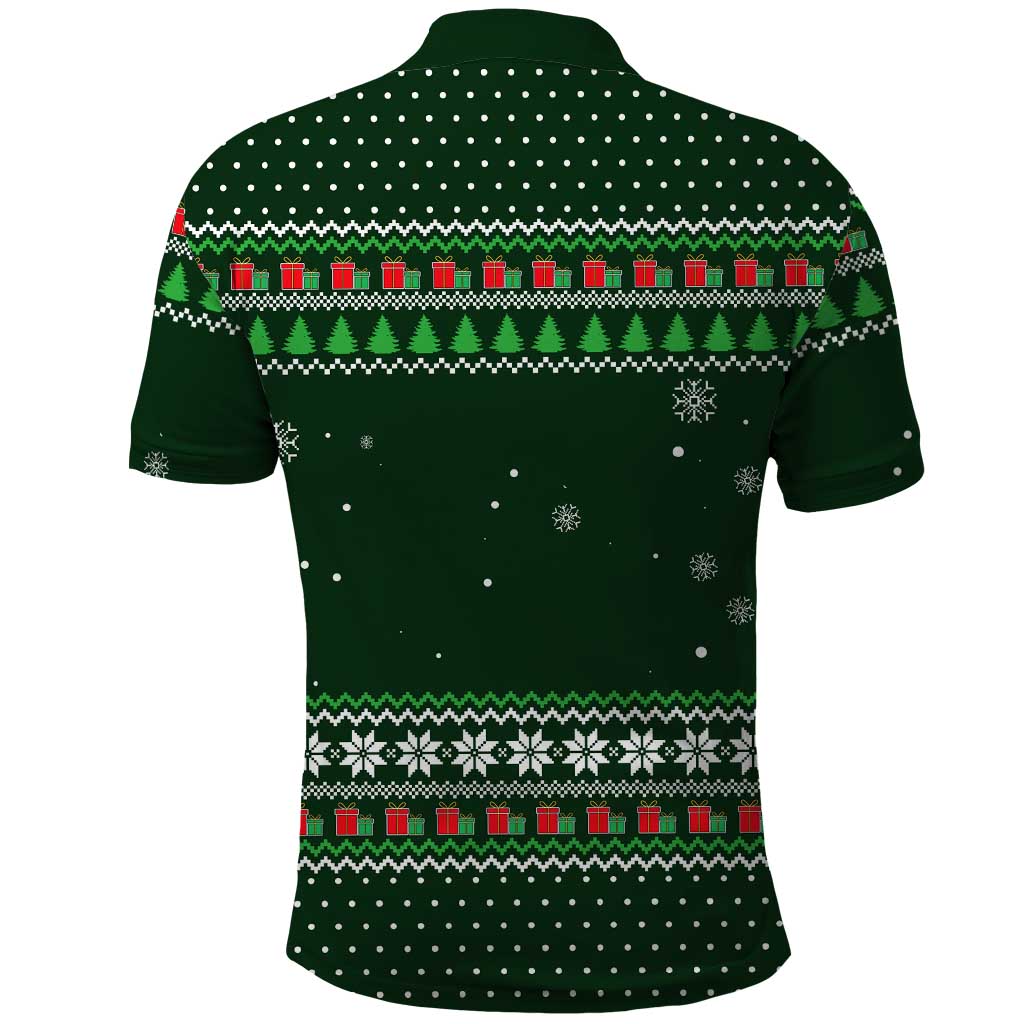 Ight Imma Head Out Santa Funny Christmas Christmas Polo Shirt Xmas Holiday Patterns - Wonder Print Shop