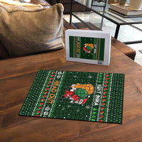 Ight Imma Head Out Santa Funny Christmas Christmas Puzzle Xmas Holiday Patterns - Wonder Print Shop