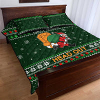 Ight Imma Head Out Santa Funny Christmas Christmas Quilt Bed Set Xmas Holiday Patterns - Wonder Print Shop