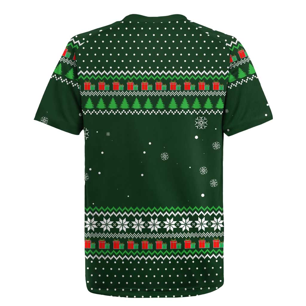 Ight Imma Head Out Santa Funny Christmas Christmas Rugby Jersey Xmas Holiday Patterns - Wonder Print Shop