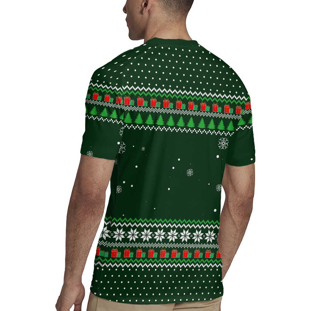 Ight Imma Head Out Santa Funny Christmas Christmas Rugby Jersey Xmas Holiday Patterns - Wonder Print Shop