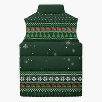 Ight Imma Head Out Santa Funny Christmas Christmas Sleeveless Puffer Jacket Xmas Holiday Patterns - Wonder Print Shop