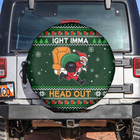 Ight Imma Head Out Santa Funny Christmas Christmas Spare Tire Cover Xmas Holiday Patterns - Wonder Print Shop