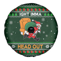 Ight Imma Head Out Santa Funny Christmas Christmas Spare Tire Cover Xmas Holiday Patterns - Wonder Print Shop