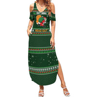 Ight Imma Head Out Santa Funny Christmas Christmas Summer Maxi Dress Xmas Holiday Patterns - Wonder Print Shop