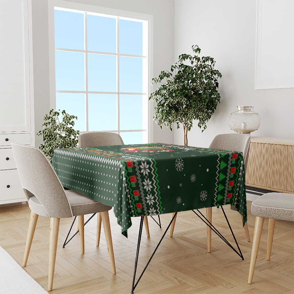 Ight Imma Head Out Santa Funny Christmas Christmas Tablecloth Xmas Holiday Patterns - Wonder Print Shop