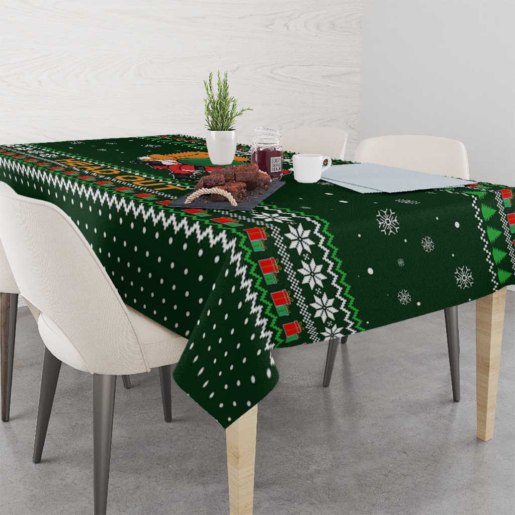 Ight Imma Head Out Santa Funny Christmas Christmas Tablecloth Xmas Holiday Patterns - Wonder Print Shop