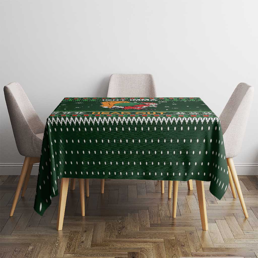 Ight Imma Head Out Santa Funny Christmas Christmas Tablecloth Xmas Holiday Patterns - Wonder Print Shop
