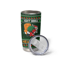 Ight Imma Head Out Santa Funny Christmas Christmas Tumbler Cup Xmas Holiday Patterns - Wonder Print Shop