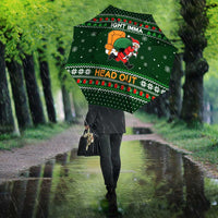 Ight Imma Head Out Santa Funny Christmas Christmas Umbrella Xmas Holiday Patterns - Wonder Print Shop