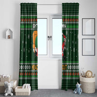 Ight Imma Head Out Santa Funny Christmas Christmas Window Curtain Xmas Holiday Patterns - Wonder Print Shop
