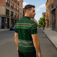 Ight Imma Head Out Santa Funny Christmas Christmas Zipper Polo Shirt Xmas Holiday Patterns - Wonder Print Shop