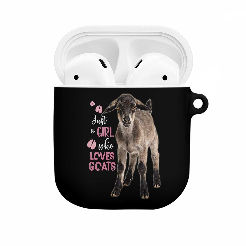 Who Loves Goat Just A Girl Christmas Trees Christmas Christmas AirPods Case Xmas Holiday Patterns - Wonder Print Shop
