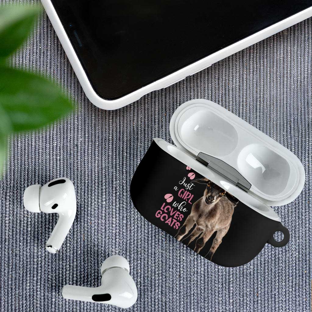 Who Loves Goat Just A Girl Christmas Trees Christmas Christmas AirPods Case Xmas Holiday Patterns - Wonder Print Shop