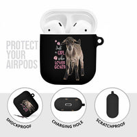 Who Loves Goat Just A Girl Christmas Trees Christmas Christmas AirPods Case Xmas Holiday Patterns - Wonder Print Shop