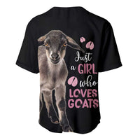 Who Loves Goat Just A Girl Christmas Trees Christmas Christmas Baseball Jersey Xmas Holiday Patterns - Wonder Print Shop