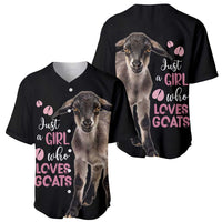Who Loves Goat Just A Girl Christmas Trees Christmas Christmas Baseball Jersey Xmas Holiday Patterns - Wonder Print Shop