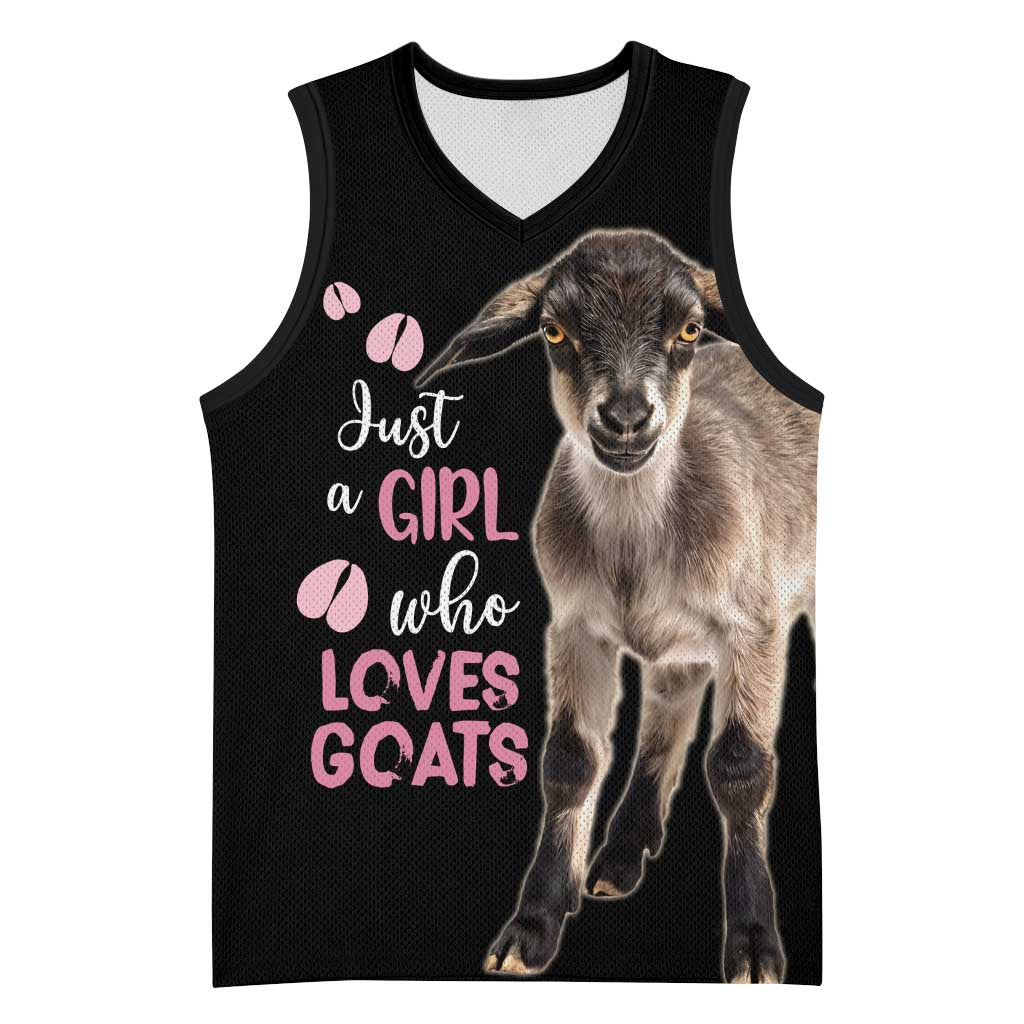 Who Loves Goat Just A Girl Christmas Trees Christmas Christmas Basketball Jersey Xmas Holiday Patterns - Wonder Print Shop