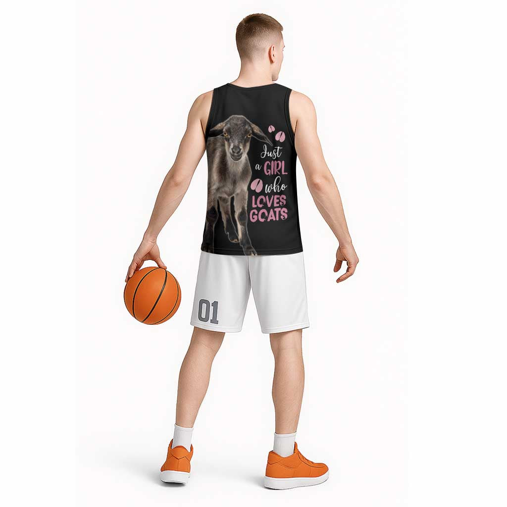 Who Loves Goat Just A Girl Christmas Trees Christmas Christmas Basketball Jersey Xmas Holiday Patterns - Wonder Print Shop