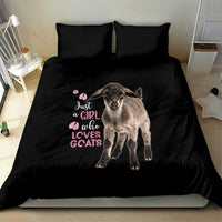 Who Loves Goat Just A Girl Christmas Trees Christmas Christmas Bedding Set Xmas Holiday Patterns - Wonder Print Shop