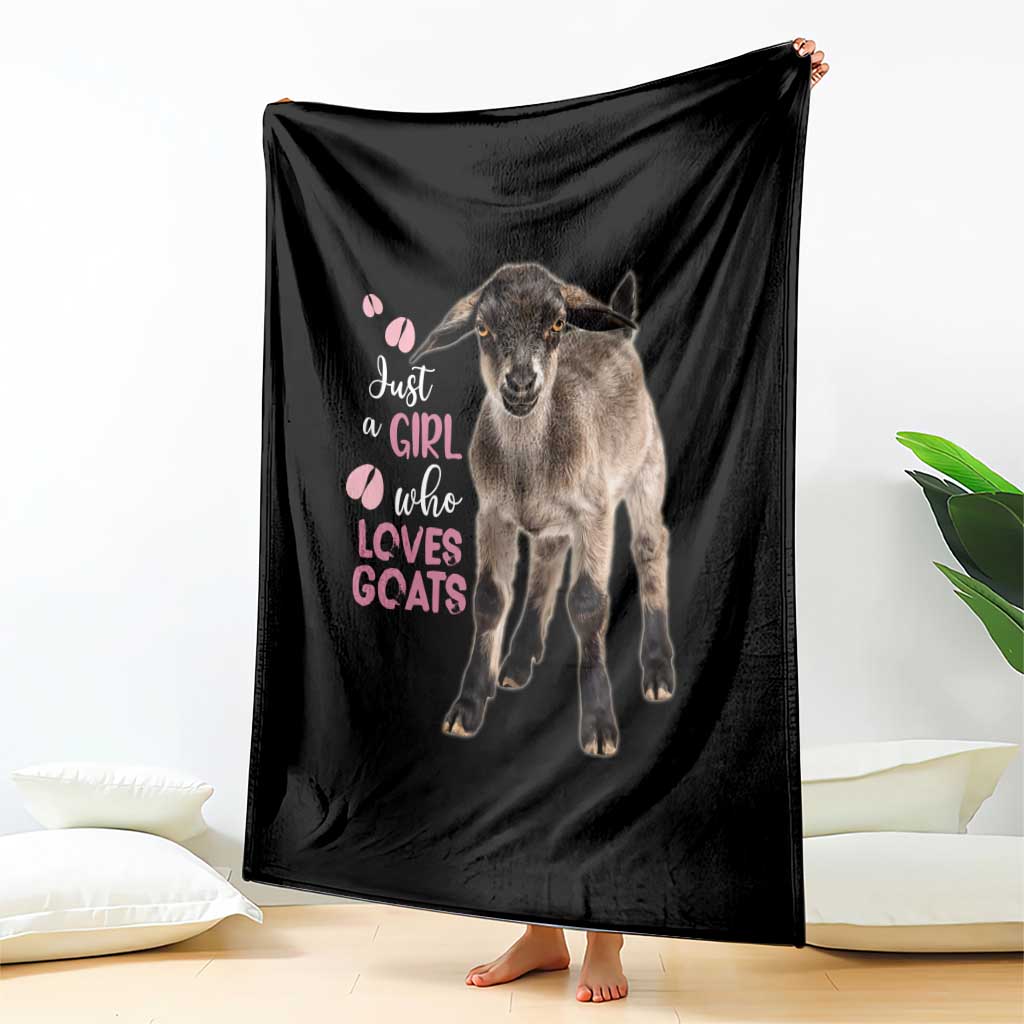 Who Loves Goat Just A Girl Christmas Trees Christmas Christmas Blanket Xmas Holiday Patterns - Wonder Print Shop