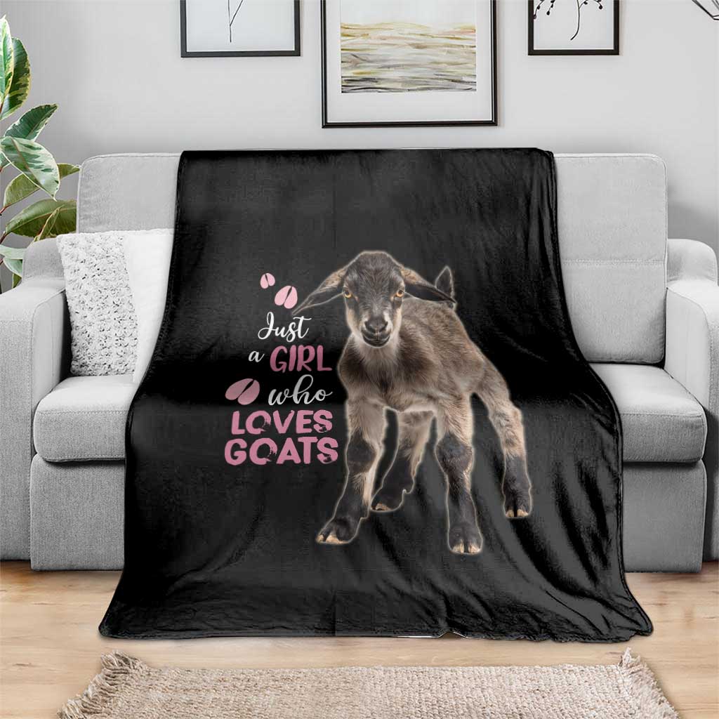 Who Loves Goat Just A Girl Christmas Trees Christmas Christmas Blanket Xmas Holiday Patterns - Wonder Print Shop