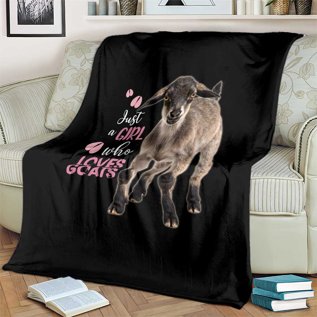 Who Loves Goat Just A Girl Christmas Trees Christmas Christmas Blanket Xmas Holiday Patterns - Wonder Print Shop