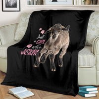 Who Loves Goat Just A Girl Christmas Trees Christmas Christmas Blanket Xmas Holiday Patterns - Wonder Print Shop