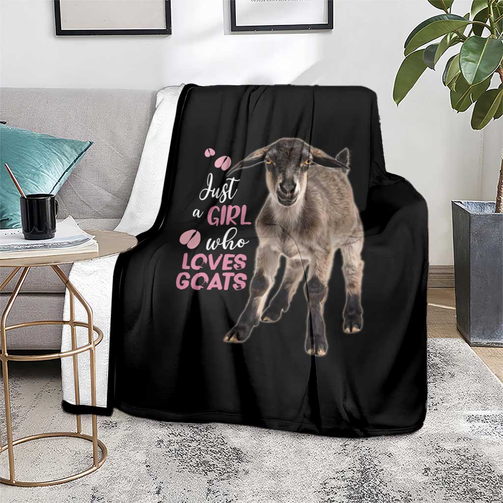 Who Loves Goat Just A Girl Christmas Trees Christmas Christmas Blanket Xmas Holiday Patterns - Wonder Print Shop