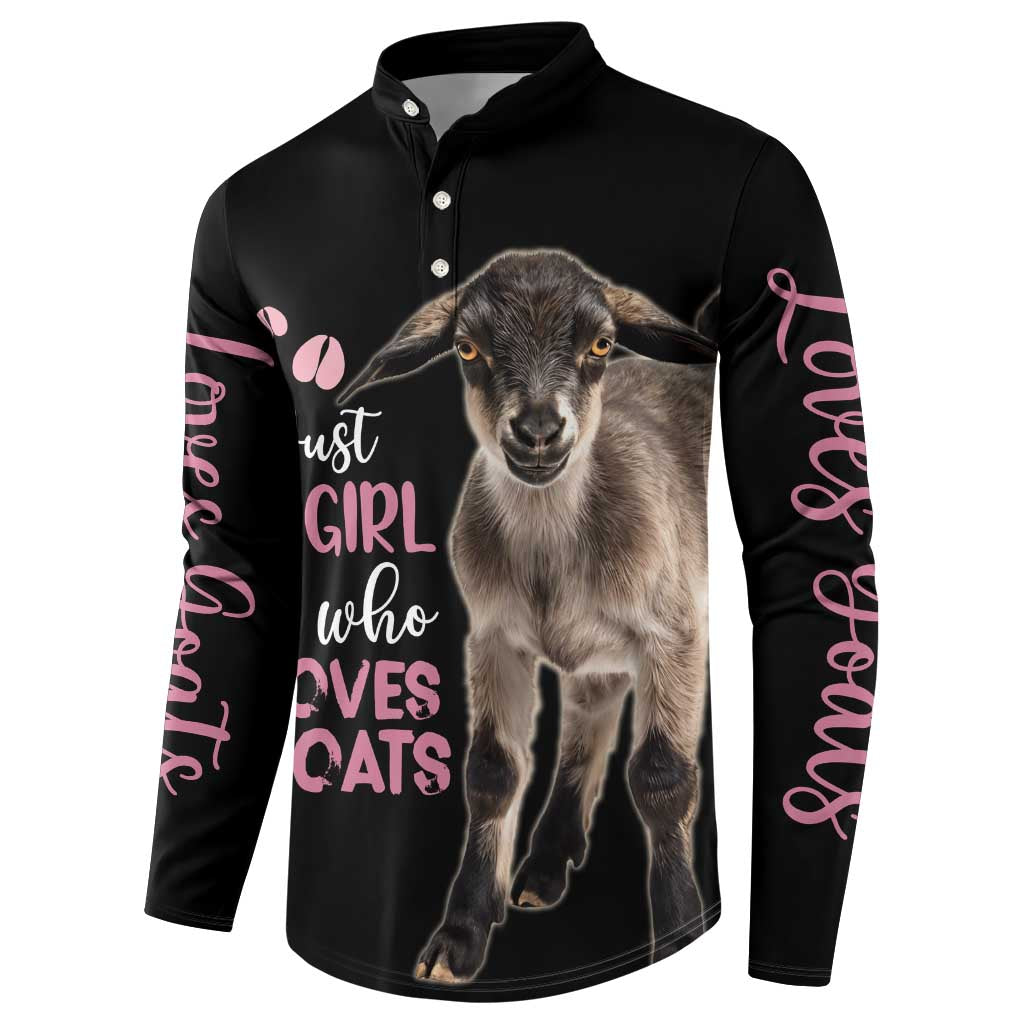 Who Loves Goat Just A Girl Christmas Trees Christmas Christmas Button Sweatshirt Xmas Holiday Patterns - Wonder Print Shop