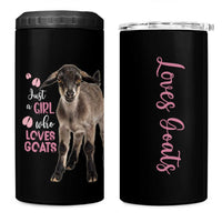 Who Loves Goat Just A Girl Christmas Trees Christmas Christmas 4 in 1 Can Cooler Tumbler Xmas Holiday Patterns - Wonder Print Shop