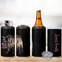 Who Loves Goat Just A Girl Christmas Trees Christmas Christmas 4 in 1 Can Cooler Tumbler Xmas Holiday Patterns - Wonder Print Shop