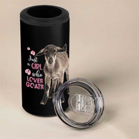Who Loves Goat Just A Girl Christmas Trees Christmas Christmas 4 in 1 Can Cooler Tumbler Xmas Holiday Patterns - Wonder Print Shop