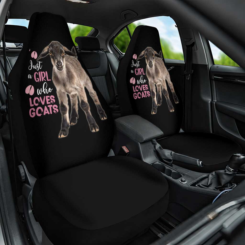 Who Loves Goat Just A Girl Christmas Trees Christmas Christmas Car Seat Cover Xmas Holiday Patterns - Wonder Print Shop