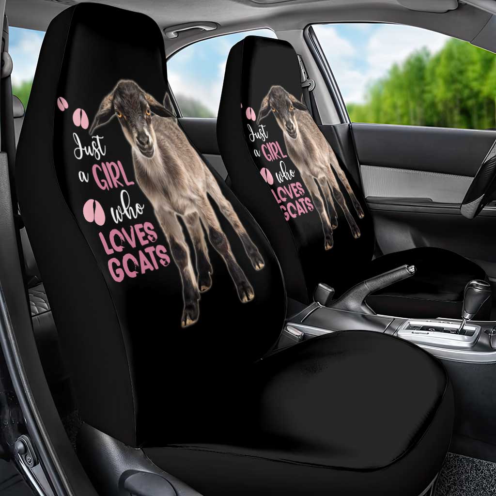 Who Loves Goat Just A Girl Christmas Trees Christmas Christmas Car Seat Cover Xmas Holiday Patterns - Wonder Print Shop