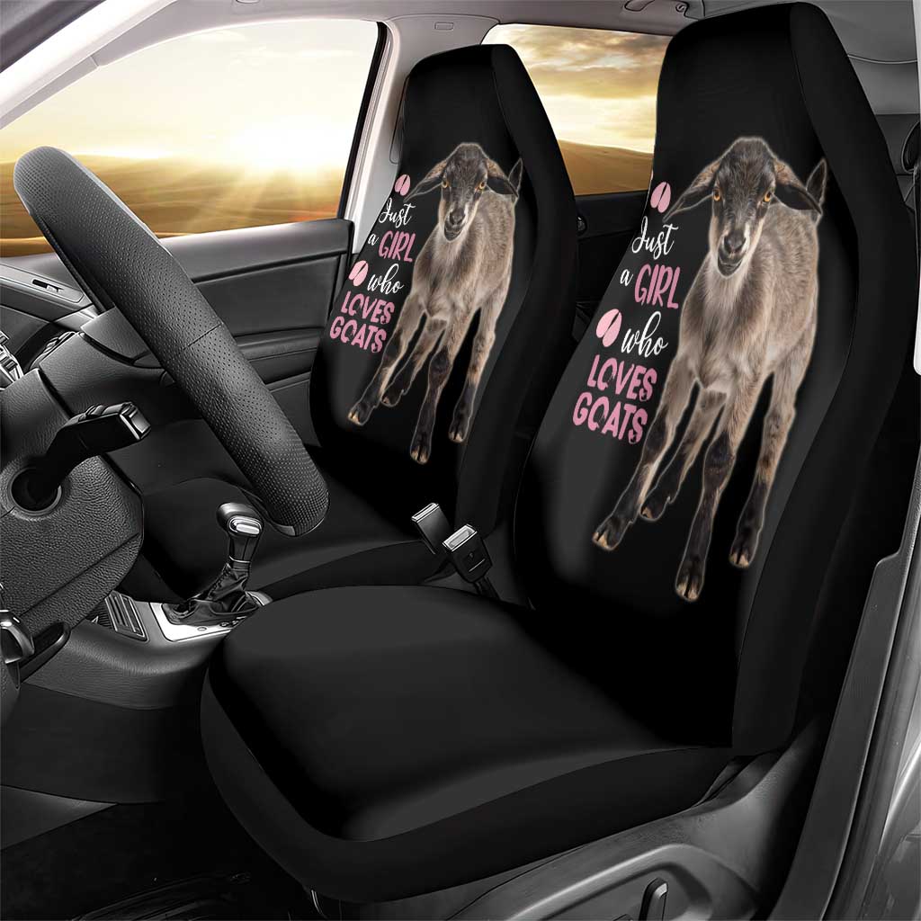 Who Loves Goat Just A Girl Christmas Trees Christmas Christmas Car Seat Cover Xmas Holiday Patterns - Wonder Print Shop