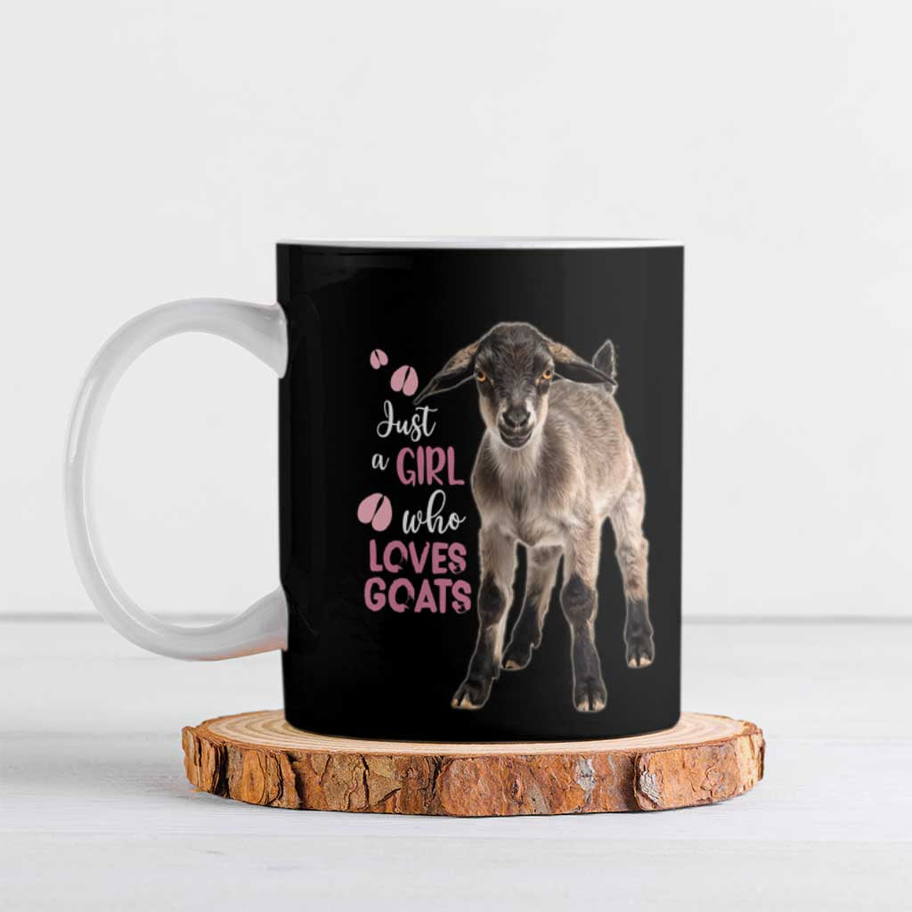 Who Loves Goat Just A Girl Christmas Trees Christmas Christmas Ceramic Mug Xmas Holiday Patterns - Wonder Print Shop