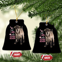 Who Loves Goat Just A Girl Christmas Trees Christmas Ceramic Ornament Xmas Holiday Patterns - Wonder Print Shop