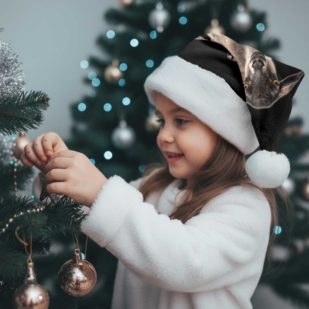 Who Loves Goat Just A Girl Christmas Trees Christmas Christmas Santa Hat Xmas Holiday Patterns - Wonder Print Shop