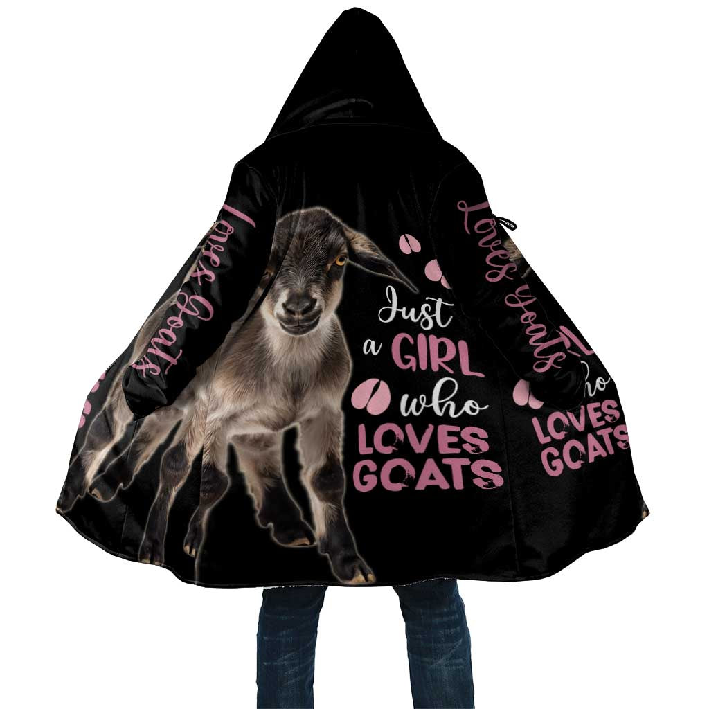 Who Loves Goat Just A Girl Christmas Trees Christmas Christmas Cloak Xmas Holiday Patterns - Wonder Print Shop
