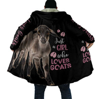 Who Loves Goat Just A Girl Christmas Trees Christmas Christmas Cloak Xmas Holiday Patterns - Wonder Print Shop