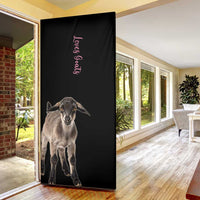 Who Loves Goat Just A Girl Christmas Trees Christmas Christmas Door Cover Xmas Holiday Patterns - Wonder Print Shop
