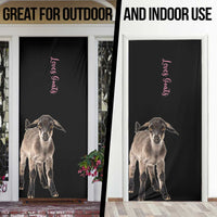 Who Loves Goat Just A Girl Christmas Trees Christmas Christmas Door Cover Xmas Holiday Patterns - Wonder Print Shop