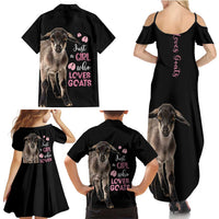 Who Loves Goat Just A Girl Christmas Trees Christmas Christmas Family Matching Summer Maxi Dress and Hawaiian Shirt Xmas Holiday Patterns - Wonder Print Shop
