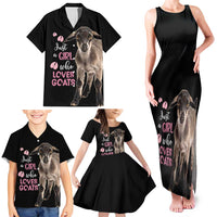 Who Loves Goat Just A Girl Christmas Trees Christmas Christmas Family Matching Tank Maxi Dress and Hawaiian Shirt Xmas Holiday Patterns - Wonder Print Shop