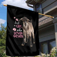 Who Loves Goat Just A Girl Christmas Trees Christmas Christmas Garden Flag Xmas Holiday Patterns - Wonder Print Shop